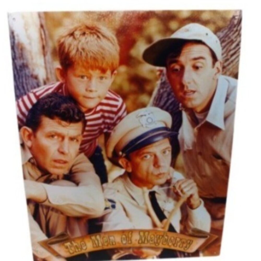 Griffith The Men of Mayberry 12 X 16 Tin Sign Metal Wall Art New